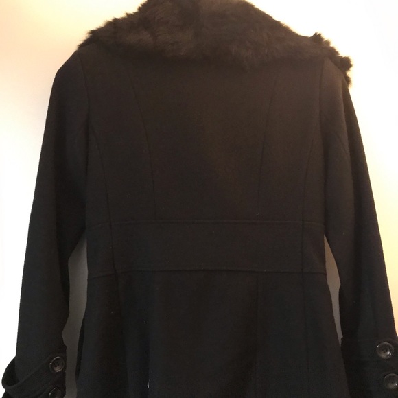 Bebe wool jacket with fur collar - Picture 3 of 11